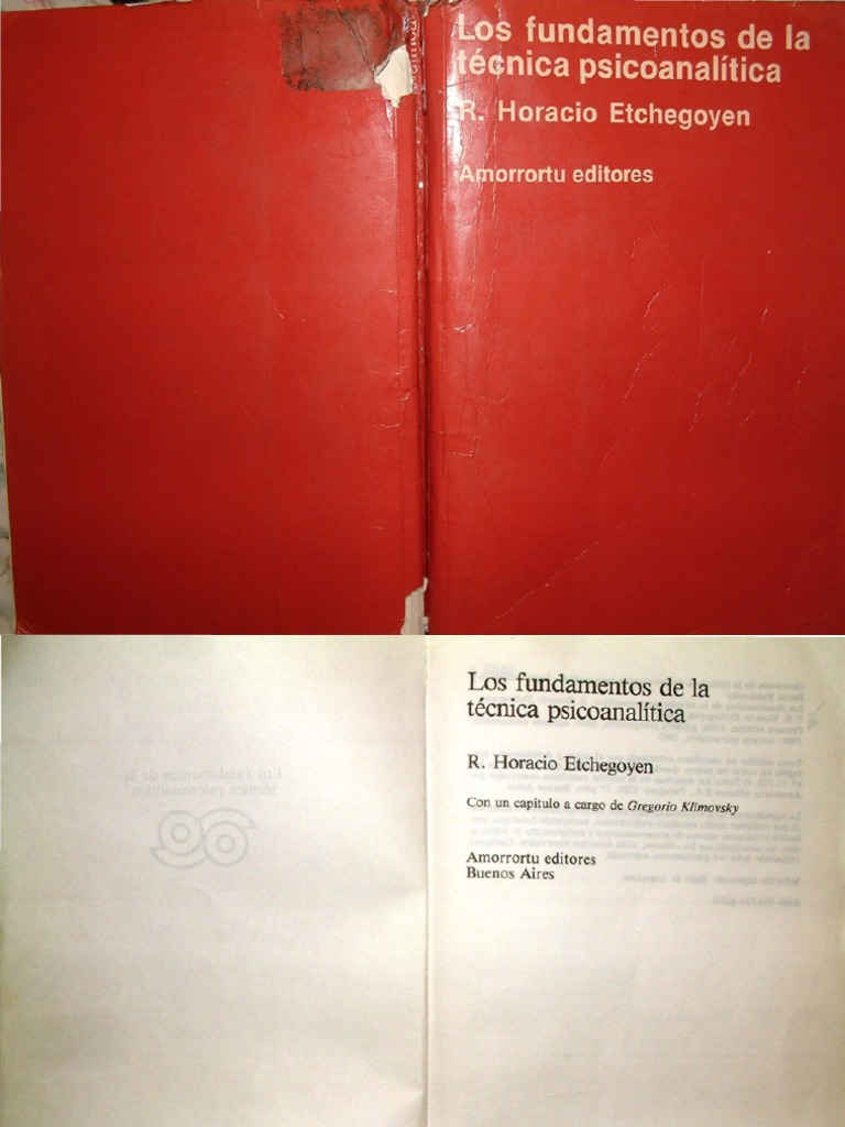etchegoyen los fundamentos de la tcnica psicoanaltica